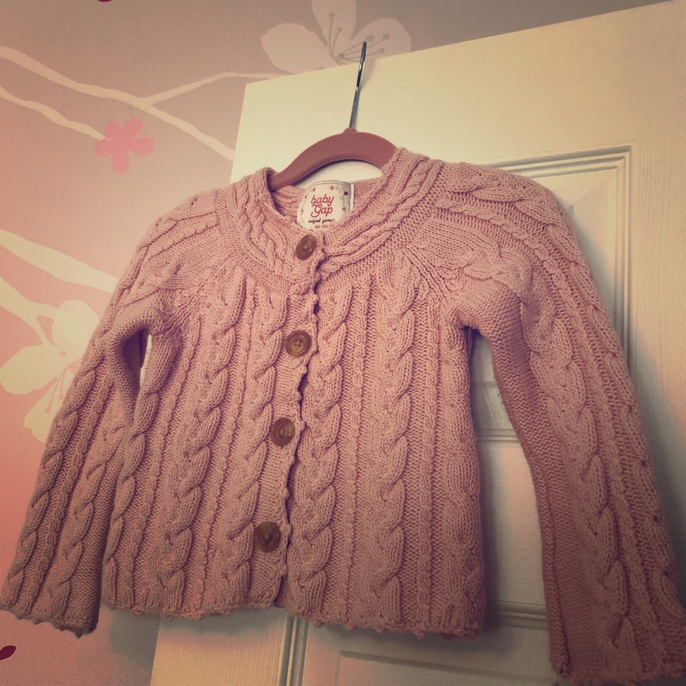Baby Gap 3T pink knit sweater